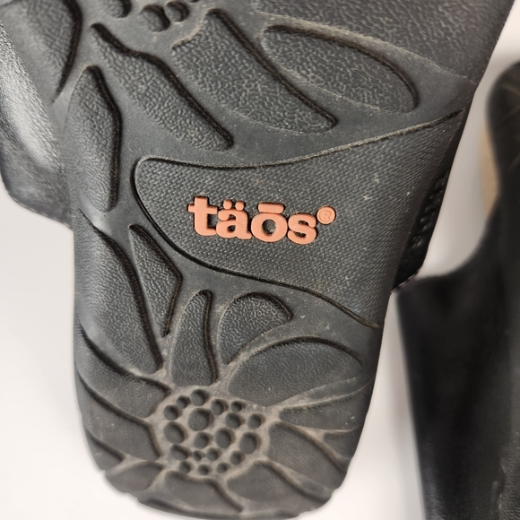 TAOS Women's Gift 2 Sandal Size 8 Black Leather Arch Support Shoe - Picture 9 of 11